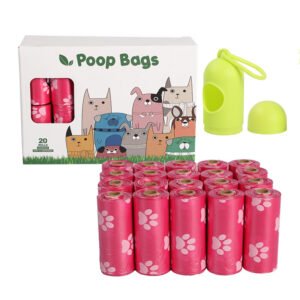 300pc Biodegradable Leak Proof Dog Poop Bags