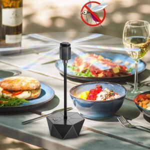The Ultimate Ultra-Quiet Indoor & Outdoor Battery Powered Table Fly Swatter/Repellent